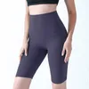 Shorts pour femmes printemps et été Tlinefree couleur unie Yoga Fivepoint pantalon serré élastique exercice Fitness 230720