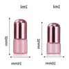 Hot Sale 1-5ml Empty Glass Perfume Roll On Bottles Pink With Stainless Roller Ball And Newest Cap Lsppn