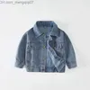 Cappotto Cappotto Giacca di jeans per bambini Peluche addensato Abbigliamento invernale per bambini Primavera e autunno Abbigliamento Ragazzi Ragazze 221125 Z230721