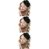 Bandane decorare mini fermaglio per capelli cappello da donna copricapo piume cappelli da festa da donna ragazze copricapo da sposa cappello a cilindro da sposa