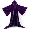 Long Sleeves Velvet Hooded Cloak Hooded Velvet Cloak Gothic Wicca Robe Medieval Witchcraft Larp Cape Hooded Vampire Cape Halloween315l