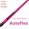 Shafts de club Golf Iron Shaft Autoflex Pink sf505 ou sf505x ou sf505xx Tip 0.370 39inch Shaft 230720