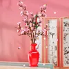 Экшн -игрушки фигуры 2023 Moc Creative Flower Peach Blossom Blosts Blocks Bloss Blocks Pot Home Cerseration Set Brick Model Toys Подарки дети взрослые 230721