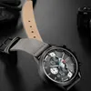 Curren Mens Watches Top Brand Luxury Chronograph Men Watch Leather Luxury Waterproof Sport Watch Men Male Clock Man Wristwatch264S
