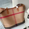 Fashion handbag designer bag women's shoulder bag classic brand shopping bag large capacity tote bag casual underarm bag premium plaid letter purse