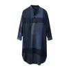 Men's Casual Shirts Arab Style Long Shirt Muslim Fashion Simple Men Striped Dubai Long-Sleeve Kaftan Robe Cotton Linen