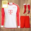 23 24 Camisas de futebol do Bayern Munique DE LIGT SANE 2023 2024 camisa de futebol GORETZKA GNABRY KIMMICH fãs de manga comprida conjunto completo em casa fora de casa terceira versão do jogador dos fãs