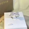 Yeni sevimli yay tasarımcısı alyans moda parlak kristal lüks yüzük ile elmas bayan hediye