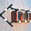 Vägglampa loft retro rör pil lampor industriella vardagsrum sovrum studie dekorativa sconce lampor klädbutik e27 fixturer