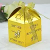 Prezent Dostosowany hebrajski nazwa laserowa Cut Tefillin Bar Mitzvah Favors Box for JE 13 -letnia dekoracja 230720