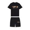 Брендовая одежда TRAPSTAR, футболка, спортивный костюм, топы в стиле Харадзюку, забавная цветная футболка в стиле хип-хоп, пляжные повседневные шорты