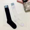 Designer women's stockings luxury long casual street letter print socks girls fashion sexy net gauze thin tube socking229O