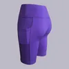 Active Shorts Femme Taille haute Vélo Avec Poches Entraînement Sports Athlétique Course à Pied Yoga Homme Compression