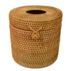 Ronde Rotan Tissue Doos Wijnstok Rolhouder Toiletpapier Cover Dispenser Voor Barthroom Home el En Office330h