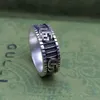 The original s925 silver stripe fashion hip-hop couples ring268Y