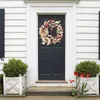 Flores decorativas Dia dos Namorados Páscoa Decoração da casa Tulipa Laço Faux Guirlanda Porta Pendurado na Parede Feriado Atmosfera Vestir-se