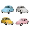 Decorative Objects Figurines Retro Vintage Beetle Diecast Pull Back Car Model Toy for Children Gift Decor Cute Miniatures 230721