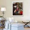 Религиозное холст искусство Леонардо да Винчи Мадонна из скал ручной живописи классическое декор гостиной