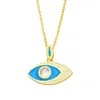 Pendant Necklaces Andralyn Creative Bohemian Style Fashion Color Turkish Devil's Eye Necklace For Women Wholesale