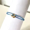 Pulseiras charme pulseira pulseira masculina pulseiras casal pulseira de aço inoxidável moda trindade anel corda pulseira três anéis h