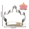 Выпечка плесени 1pcs Catisserie Британский стиль платье -галстук Crown Cookie Cutter Sugarcraft Fondant Tools Tool