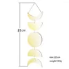 Jewelry Pouches Wall Hanging Sun Crescent Acrylic Mirror Decoration Nordic Simple Creative Artist Living