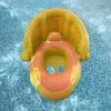 Sand Play Water Fun Baby Inflatable Swim Ring Float Seat With Awisning For Swimming Bathtub Infant Summer Water Game Spela Toy 230720