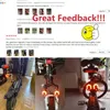 Lights Hot Sale 1 Set Bike Turn Signals Front Rear Light Smart Wireless Remote Control Bike Light Cycling Safety Warning Led Taillight