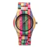 SHIFENMEI Watch Colorful Bamboo Fashionable Atmosphere Exquisite Glass Watches Natural Ecology Delicate Buckle Simple Quartz Wrist273b