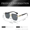 Gafas de sol de moda clásicas sin montura Cool Men Vintage Brand Design Metal Gafas de sol Mujeres Shades UV400