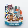 Fridge Magnets German Berlin Frankfurt Hamburg Freiburg Munchen Neuschwanstein Tourist Souvenirs Magnetic Stickers Travel Gifts 230721