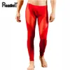 Men's Sleepwear Male Thin Elastic Thermal Underwear Men Transparent Mesh Sexy Long Johns Mens Clothing Tights Compression Leg270Q