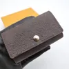 Luxus-Taschen, brauner Buchstabe, Unisex, Schlüsseletuis, Designer-Geldbörsen für Damen und Herren, Schlüsselanhänger, berühmte Marken-Clutch-Taschen, Geldbörsen, Designer-Schlüsseletuis