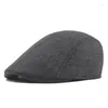 Berets Men's Casual Beret Outdoor Painter's Cap British Retro Forward Simple Octagonal Ivy Hundred Take Sboy