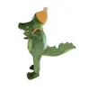 Зеленый крокодиловый талисман костюм высококачественный мультфильм животные плюшевые аниме -тема персонажа Взрослый размер рождественский карнавал.