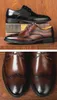 Billiga män brogues skor kvalitet lyx äkta läder bekväm handgjorda balck bruna formella skor för män 2023 nytt mode