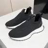 Boss Mannen Casual Schoenen Ajbxng Mesh Merk Logo Gemengd Materiaal Sportschoenen Sport Run Schoenen Koeienhuid Fly Geweven Bovenste Klassieke Sneaker