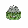 Pins Brooches Cam Enamel Pins Outdoors Tent Tree Mountain Forest Lapel Badges Jewelry For Men Women Children Drop Delivery Dhjtz