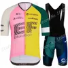 Set di maglie da ciclismo Maglia da ciclismo Nippo Team Rosa Set manica corta TDF Abbigliamento Bici da strada Camicie Completo MTB Pantaloncini Abbigliamento Ropa Maillot 230720