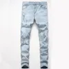 Mäns nya modepersonlighet rippade smala fit blixtlåssträcka byxor mens super mager jeans vaqueros hombre 2019 new260s