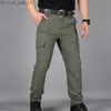 Pantalons pour hommes Casual Summer Cargo Pants Pantalons tactiques multi-poches pour hommes Pantalons militaires pour hommes Imperméables à séchage rapide Plus Size S-5XL Pantalons Z230721