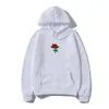 Men's Hoodies Sweatshirts Harajuku Hoodie Sweatshirt Men Fashion Streetwear Rose Flower Print Hoodies Tops Pullover Mens Hoody Hooded Sweatshirt Clothes 230721