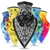 Scarves Men Girl Silk Windproof Tactical Camo Mask Triangle Scarf Sports Bandana Face Fishing Cycling Neck Gaiter Cover Headband