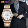 SKMEI Business Mens Montres Top Marque De Luxe En Acier Inoxydable Calendrier 3Bar Étanche Quartz Montres Relogio Masculino 91233126