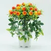 Dekorativa blommor konstgjorda växter Önskfrukt Bonsai Fake Tree Foam Fruits Potted Faux Branch Top Tower for Home El Office Wedding