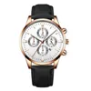 Montres-bracelets Hommes Montre À Quartz De Luxe Sport Étanche Chronographe Lumineux Date Homme Montre-Bracelet D'affaires En Cuir Hommes Montres Horloge