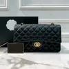 الفاخرة Goatee Caviar Skin Designer Luxury Bass Classic Turn Sub Bag Bag Bag Bag Multi-Color Leather Bag 25cm