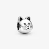 100% 925 Sterling Silver Cut Cat Charms Fit Original European Charm Armband Fashion Women Wedding Engagement Jewelry Accessories226s