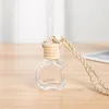 Car perfume bottle cars pendant ornament essential oils diffuser 12 designs air freshener fragrance empty glass bottle LL