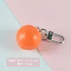 Nyckelringar Simulering Vegetabilisk frukt Keychain Mini Carrot Cabbage Pendant POGRAPHY Matmodell Kvinnor Jycken Bag bil Key Holder Keyring